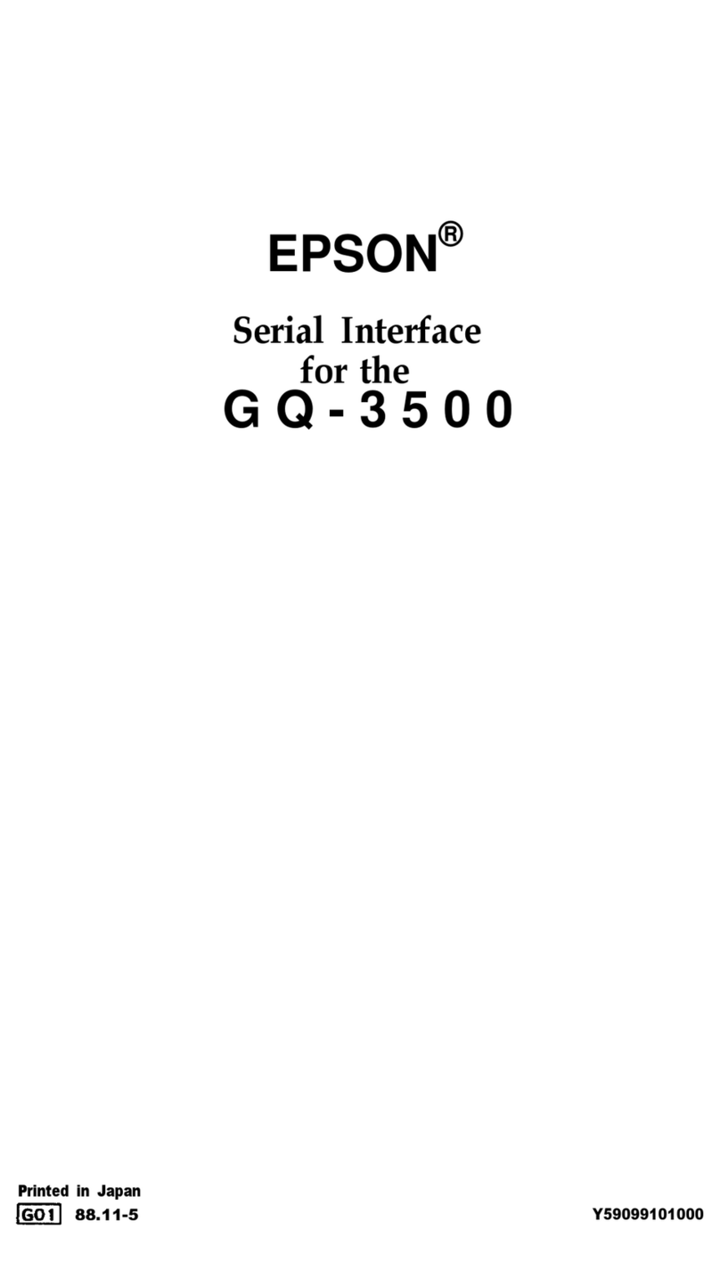 Epson GQ-3500 User manual