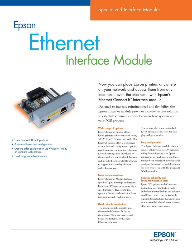Epson Connect-It SD-DSETHC User manual