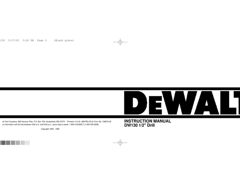 DeWalt DW130 User manual