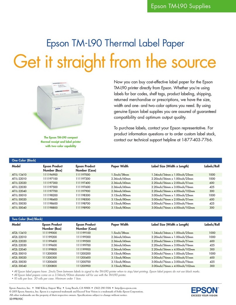 Epson TM-L90 series brochure