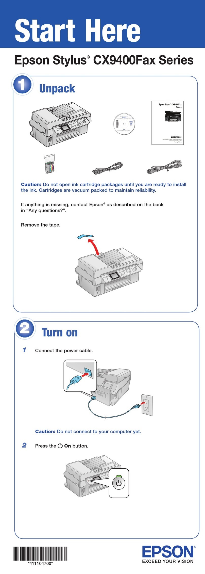 Epson Stylus CX9400 Instruction Manual