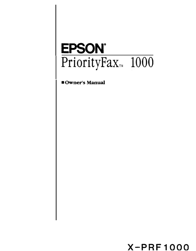 Epson X-PRF 1000 User manual