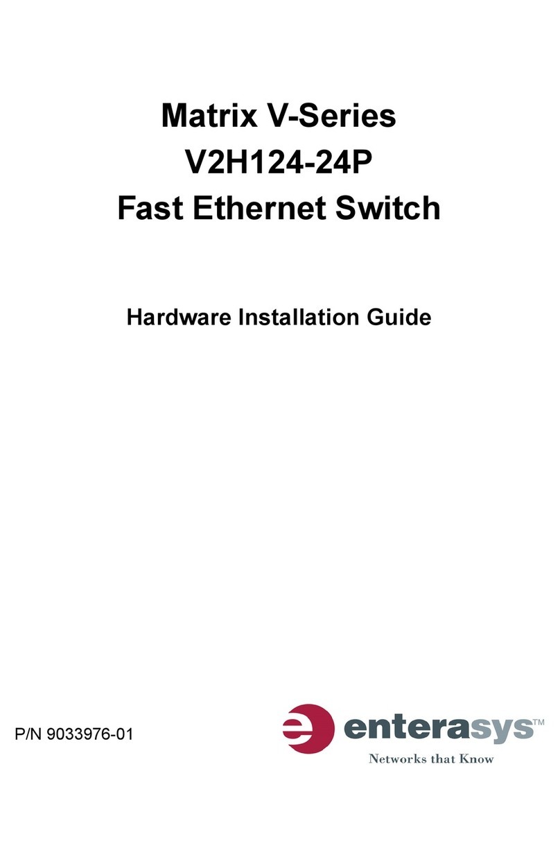 Enterasys Matrix-V V2H124-24P Hardware installation guide