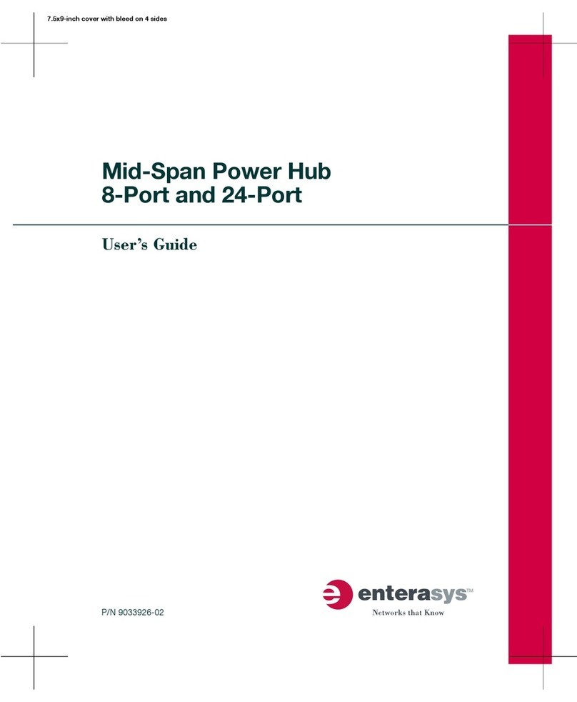 Enterasys Mid-Span Power Hub BL-6000ENT user guide
