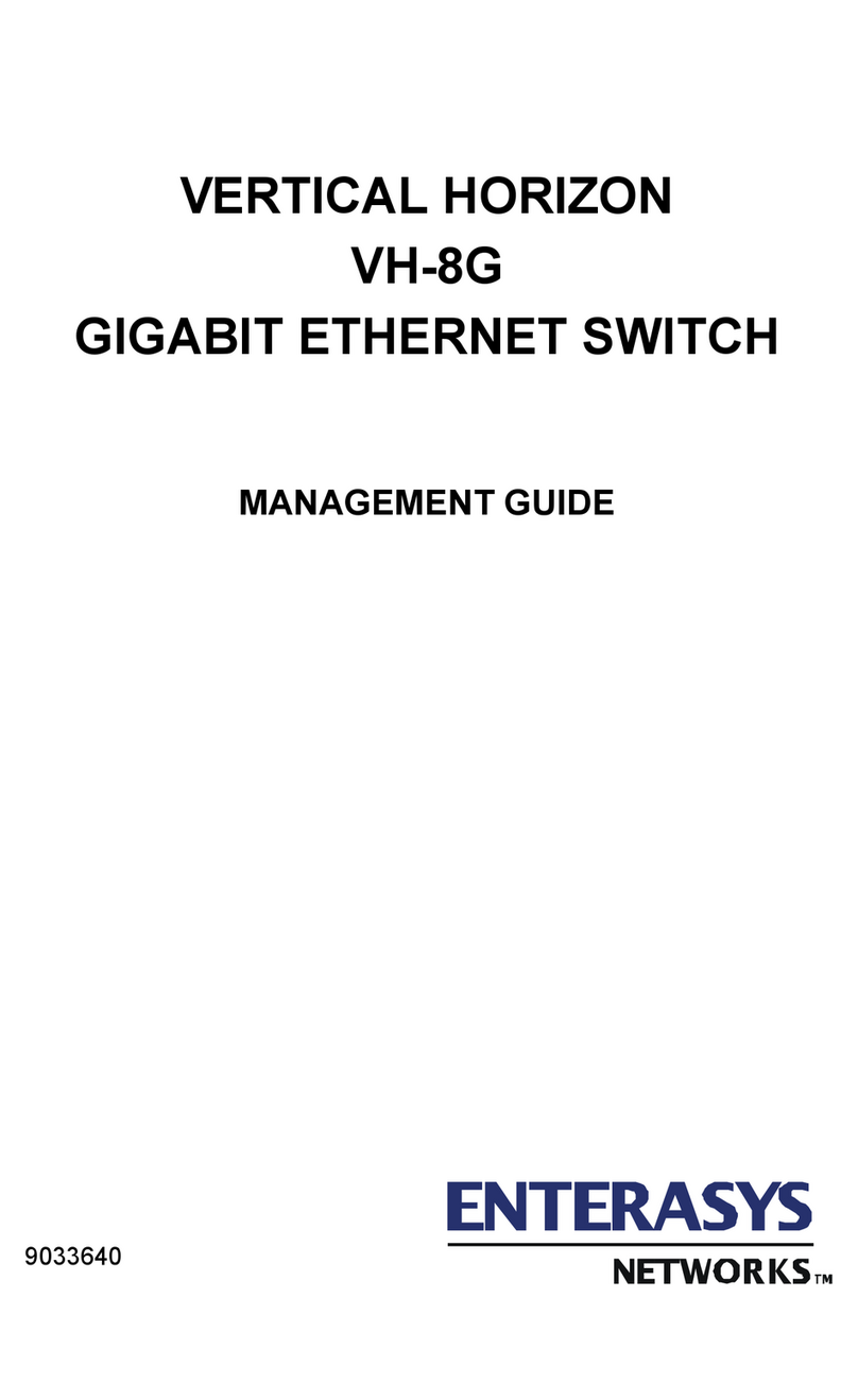 Enterasys Vertical Horizon VH-8G Management guide