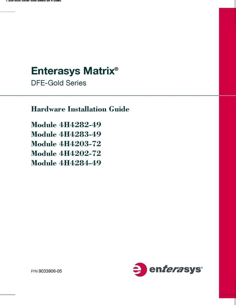 Enterasys Enterasys Gold Distributed Forwarding Engine... Hardware installation guide