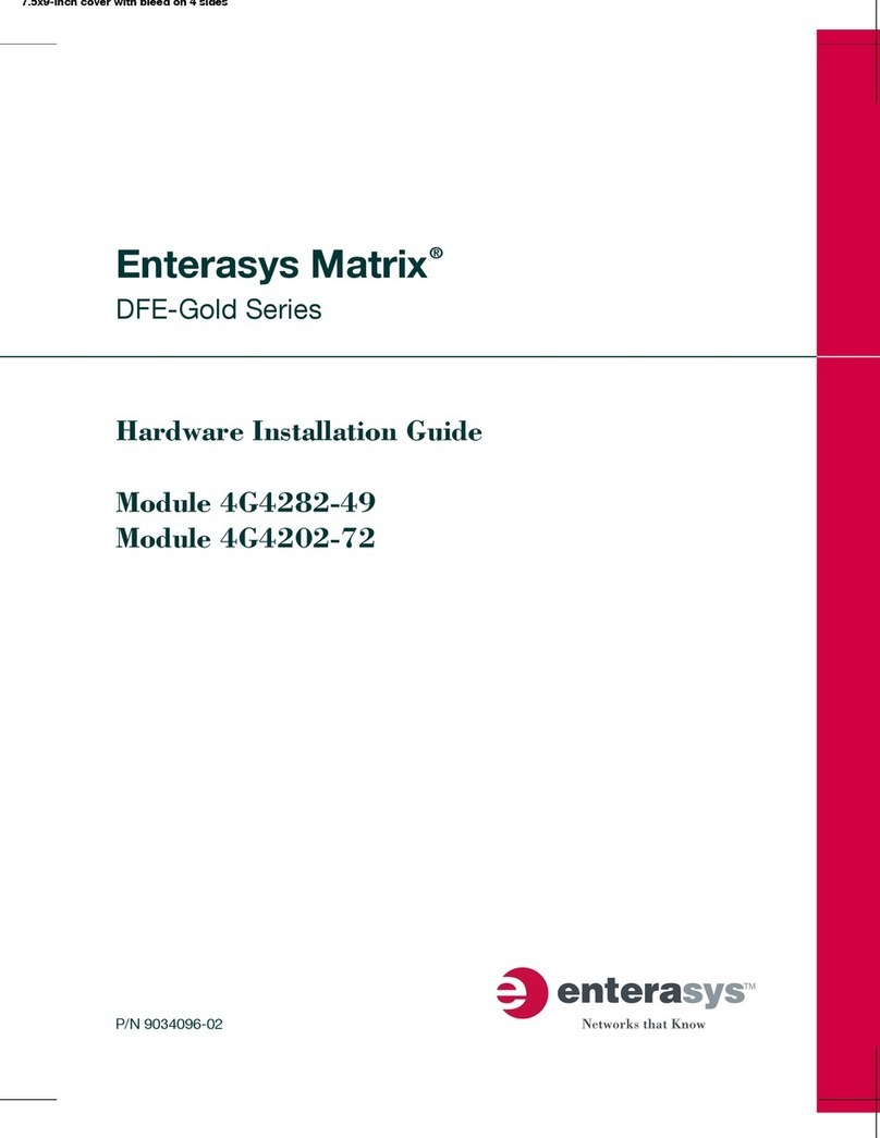 Enterasys Enterasys Gold Distributed Forwarding Engine... Hardware installation guide