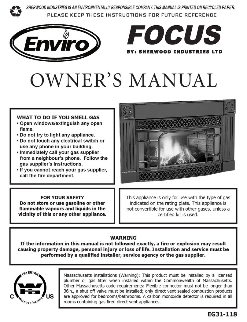 Enviro FOCUS EG31-118 owner's manual