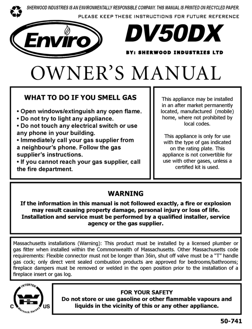 Enviro DV50DX NG owner's manual