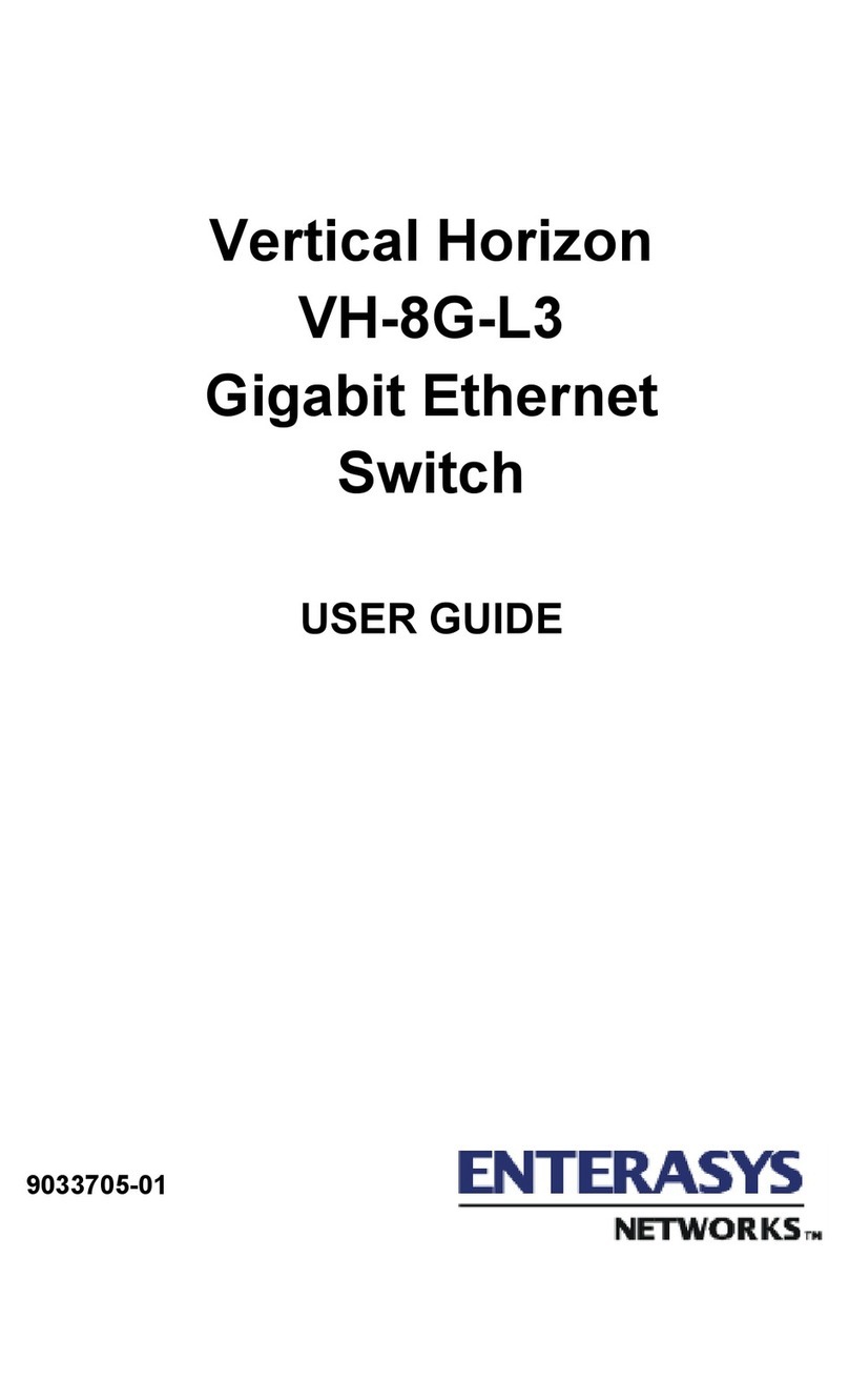 Enterasys VH-8G-L3 User manual