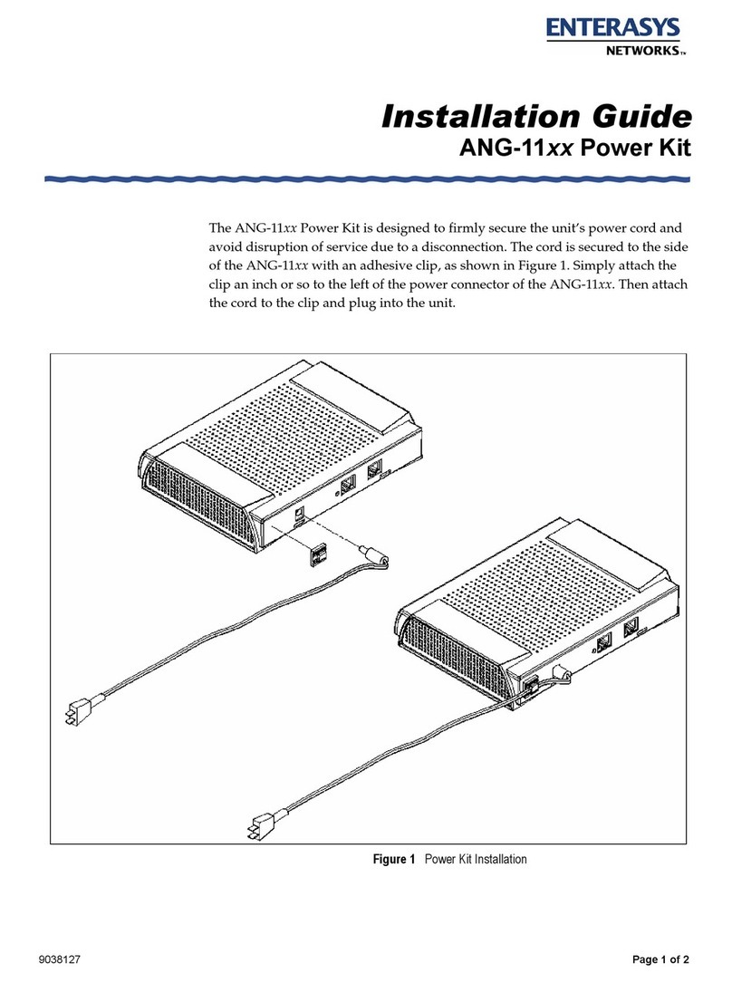 Enterasys ANG-1100 Series installation guide Enterasys ANG-1100 Series installation guide