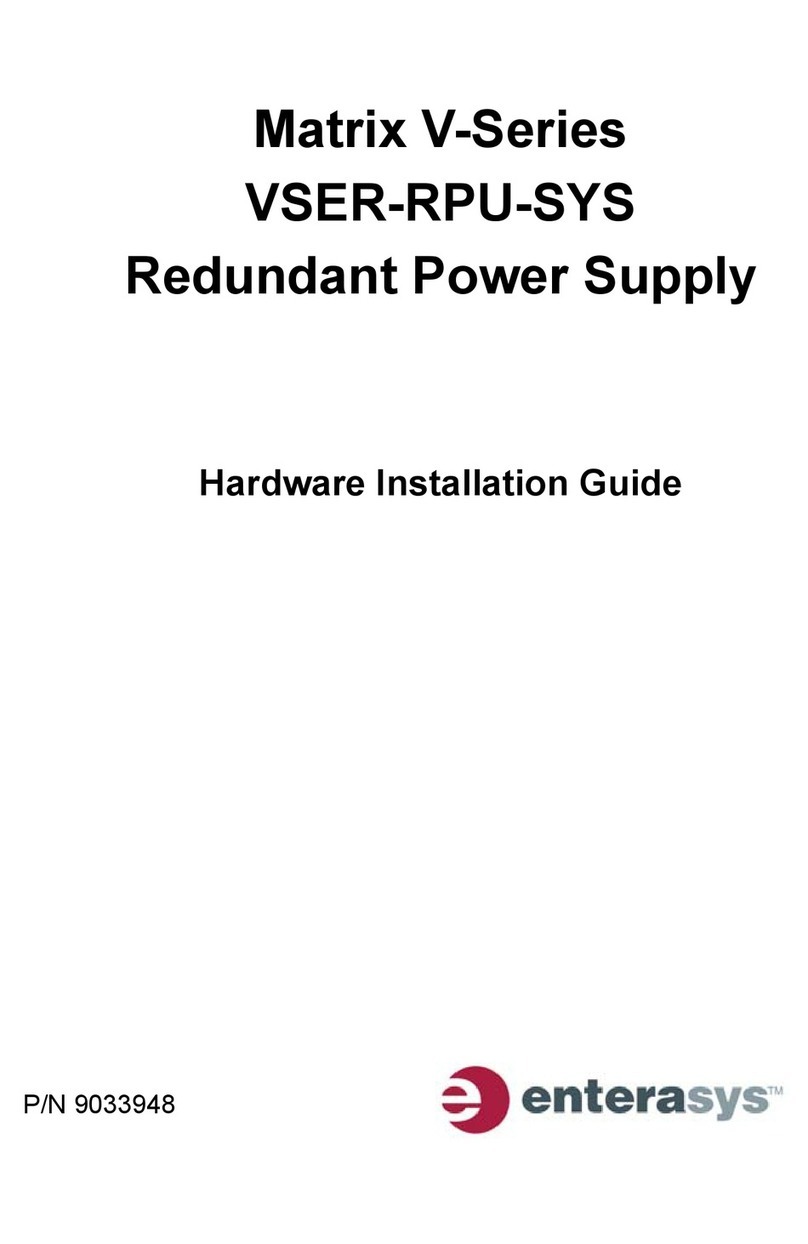 Enterasys Matrix VSER-RPU-SYS Manual