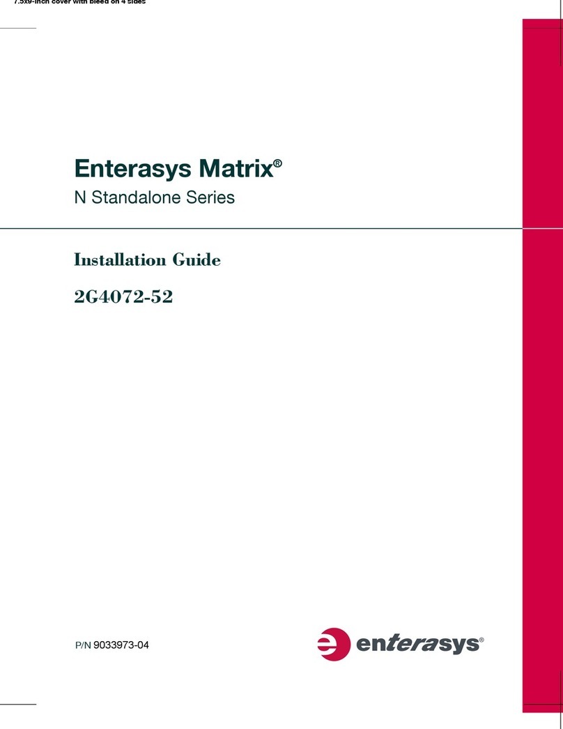 Enterasys Matrix 2G4072-52 installation guide