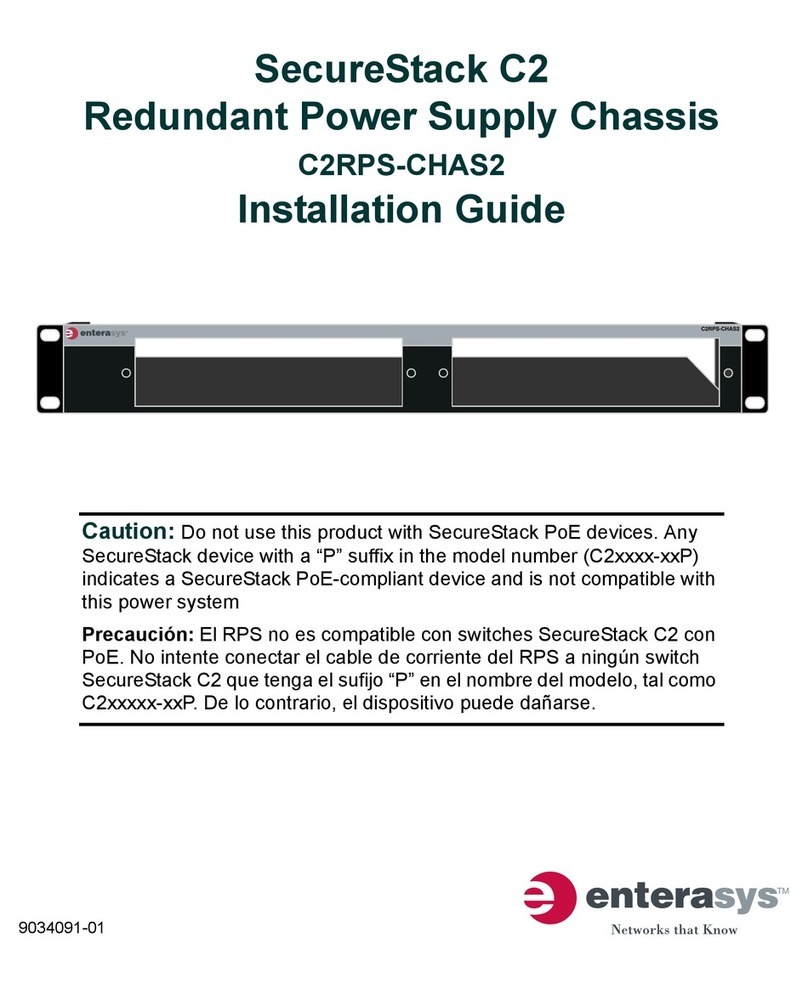 Enterasys SecureStack C2RPS-CHAS2 installation guide