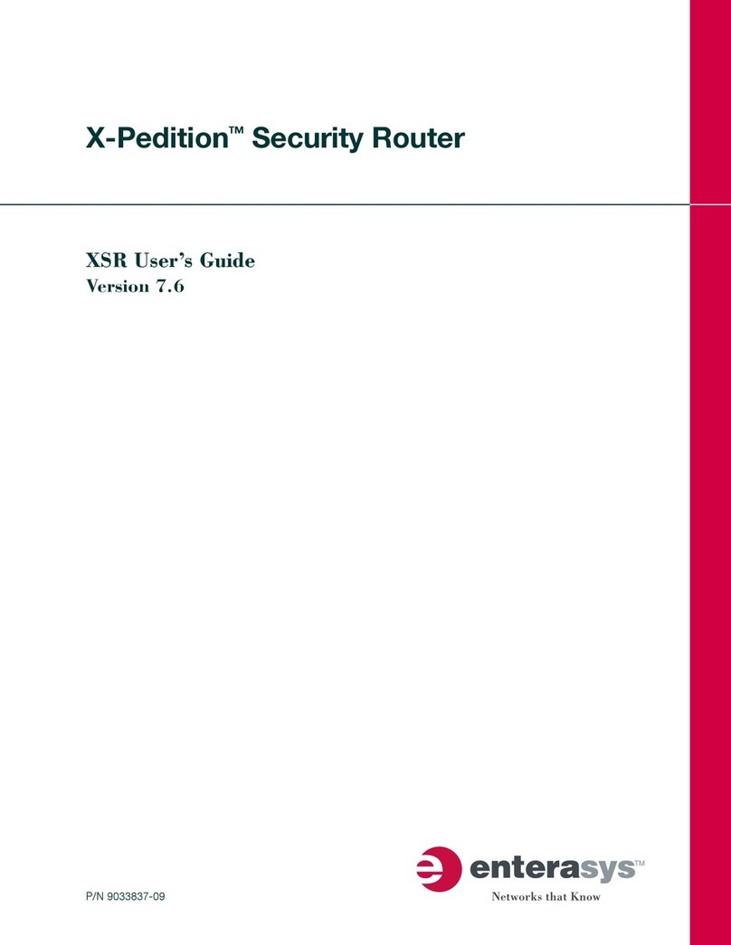 Enterasys Security Router X-PeditionTM user guide