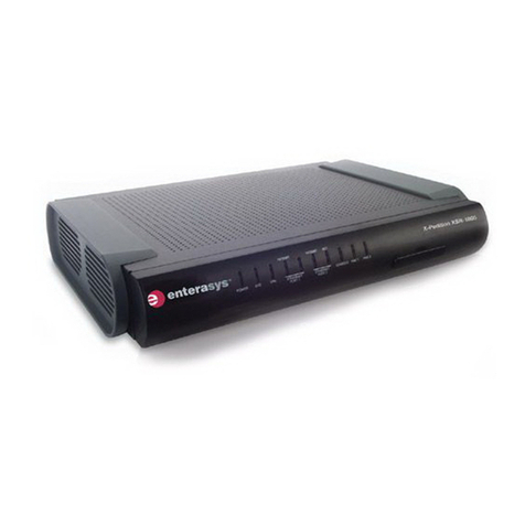 Enterasys X-Pedition XSR-1805 User manual