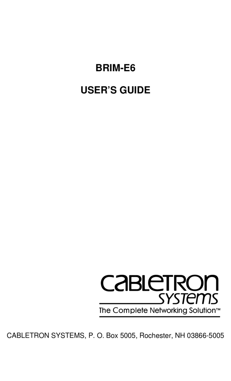 Cabletron Systems BRIM-E6 User manual Cabletron Systems BRIM-E6 User manual