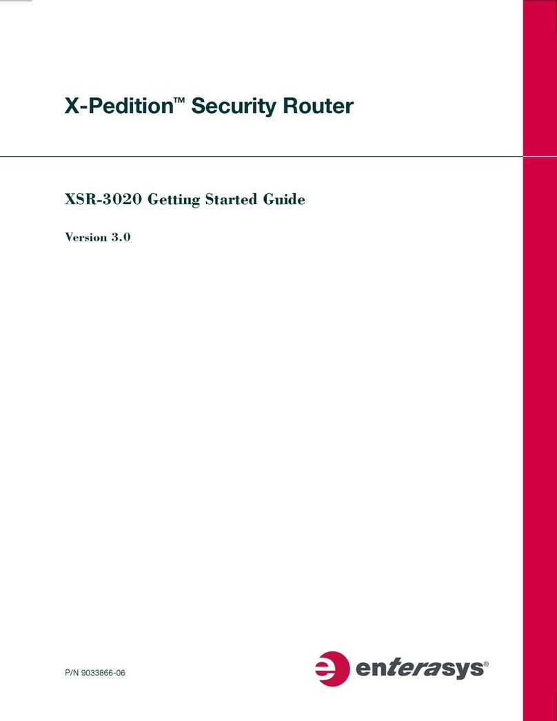 Enterasys X-Pedition XSR-3020 Getting started guide