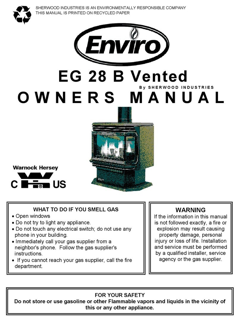 Enviro Vented EG 28 B owner's manual