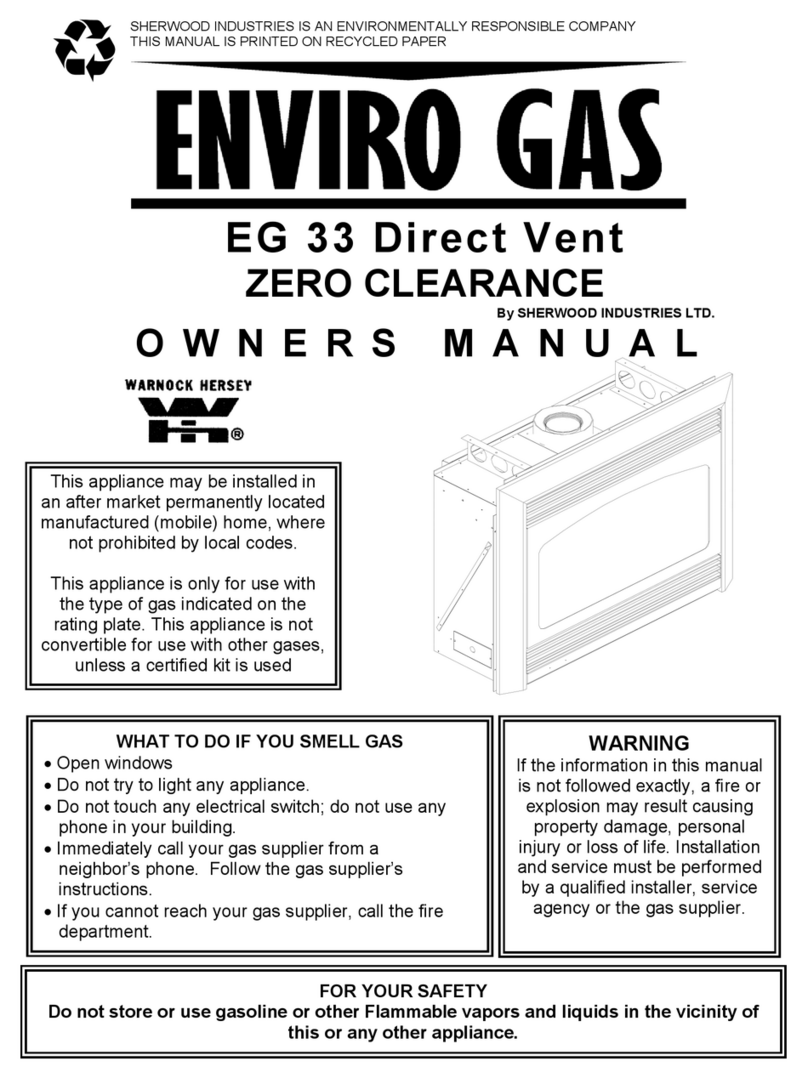 Enviro Gas EG 33 owner's manual