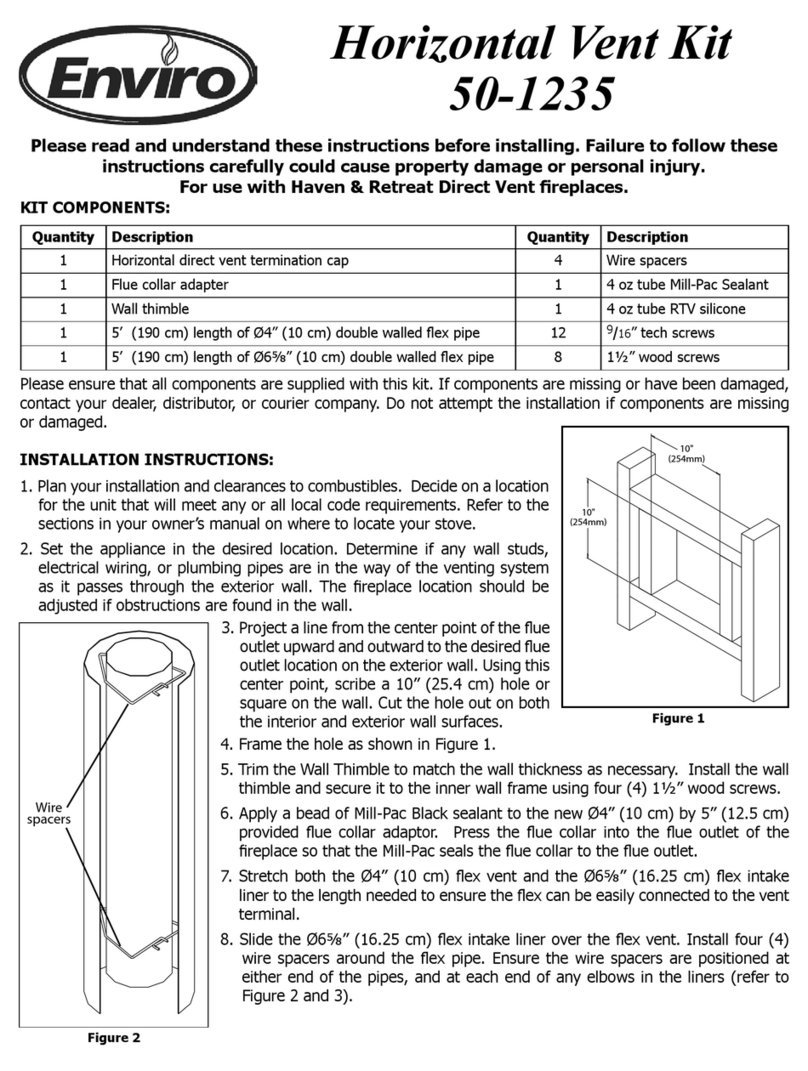 Enviro HORIZONTAL VENT KIT 50-1235 installation instructions