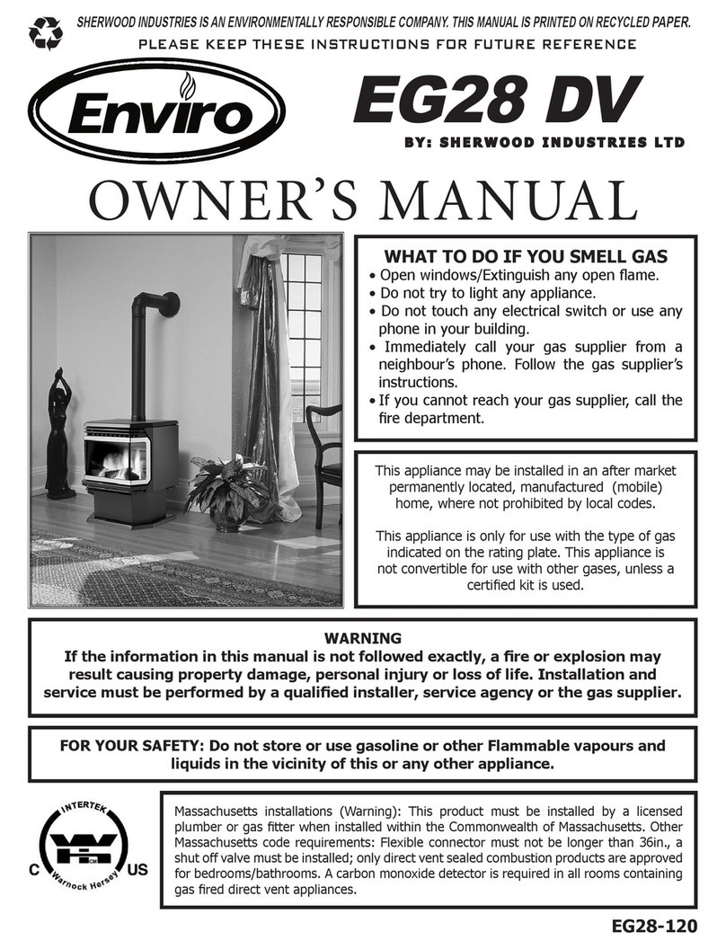 Enviro EG28 DV NG owner's manual