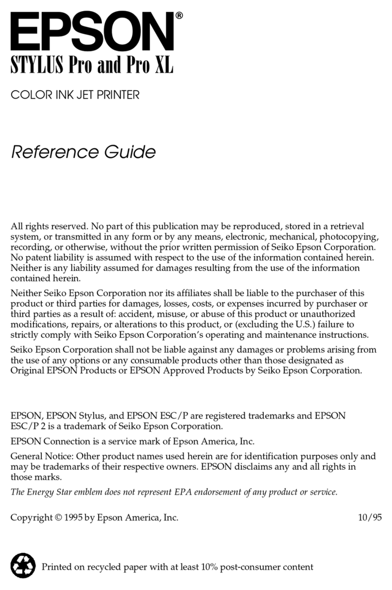 Epson PowerLite Pro 85 User manual