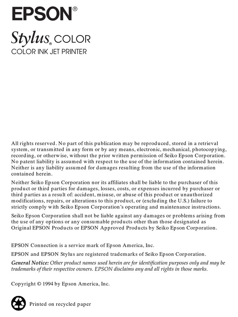 Epson PowerRIP Stylus User manual