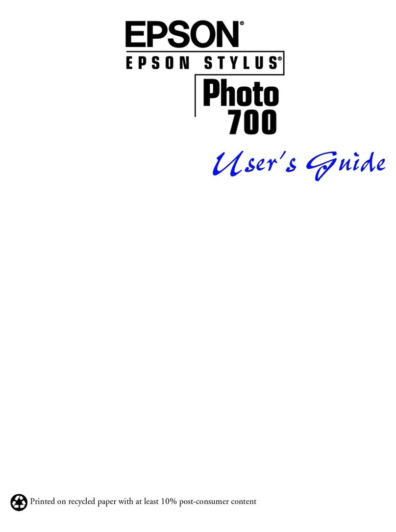 Epson Artisan 700 Series User manual