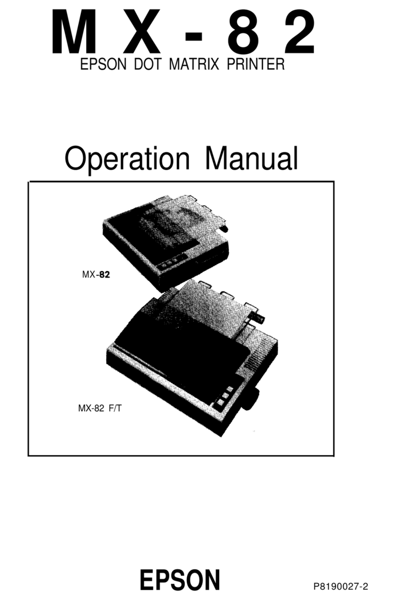 Epson MX-82 User manual