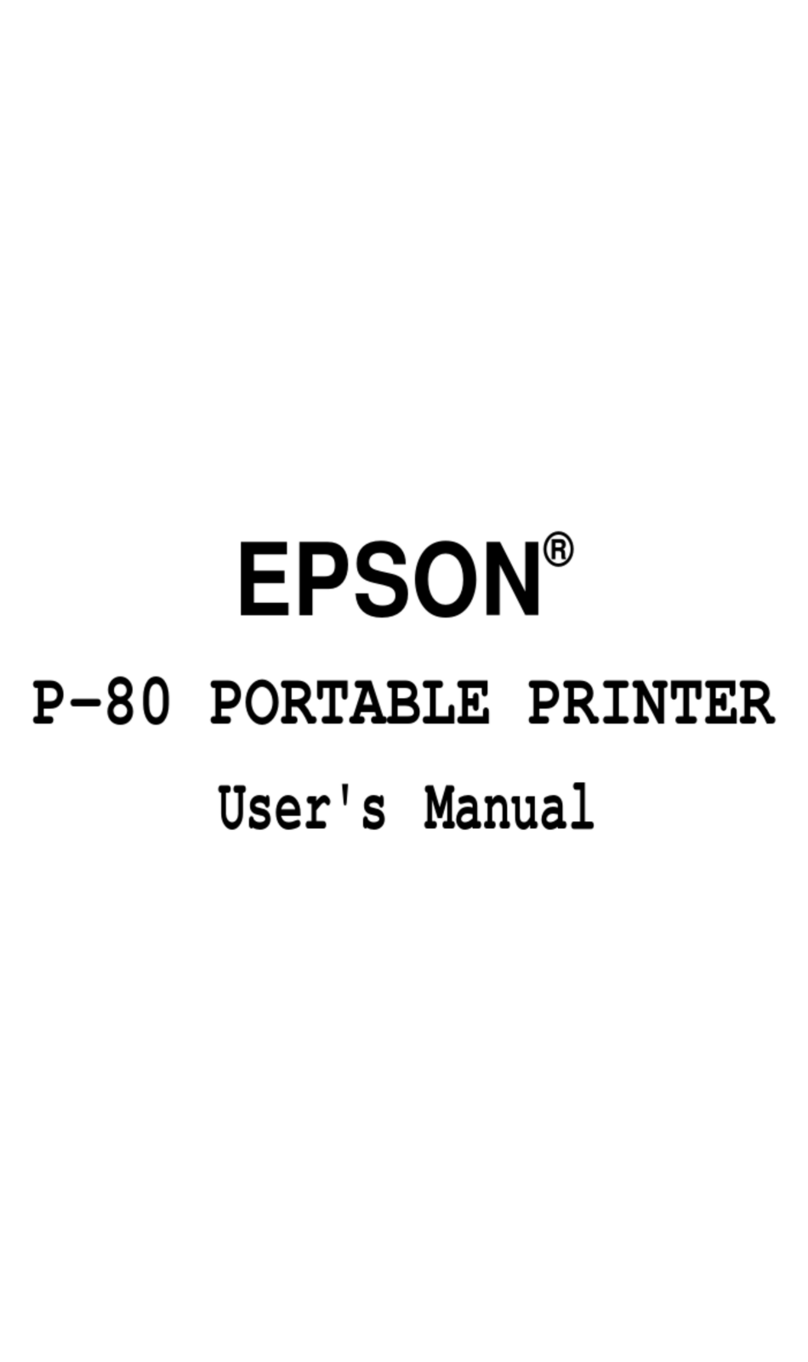 Epson P-80 User manual Epson P-80 User manual