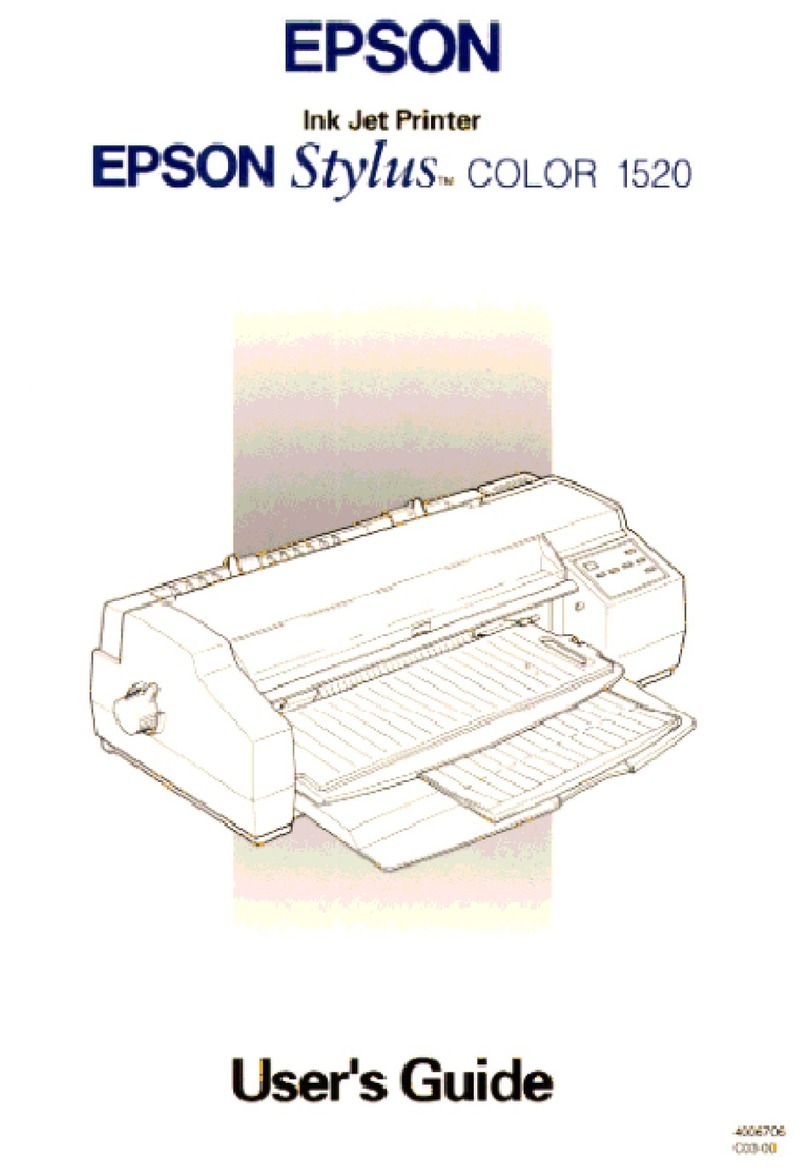 Epson 1520 - Stylus Color Inkjet Printer user guide