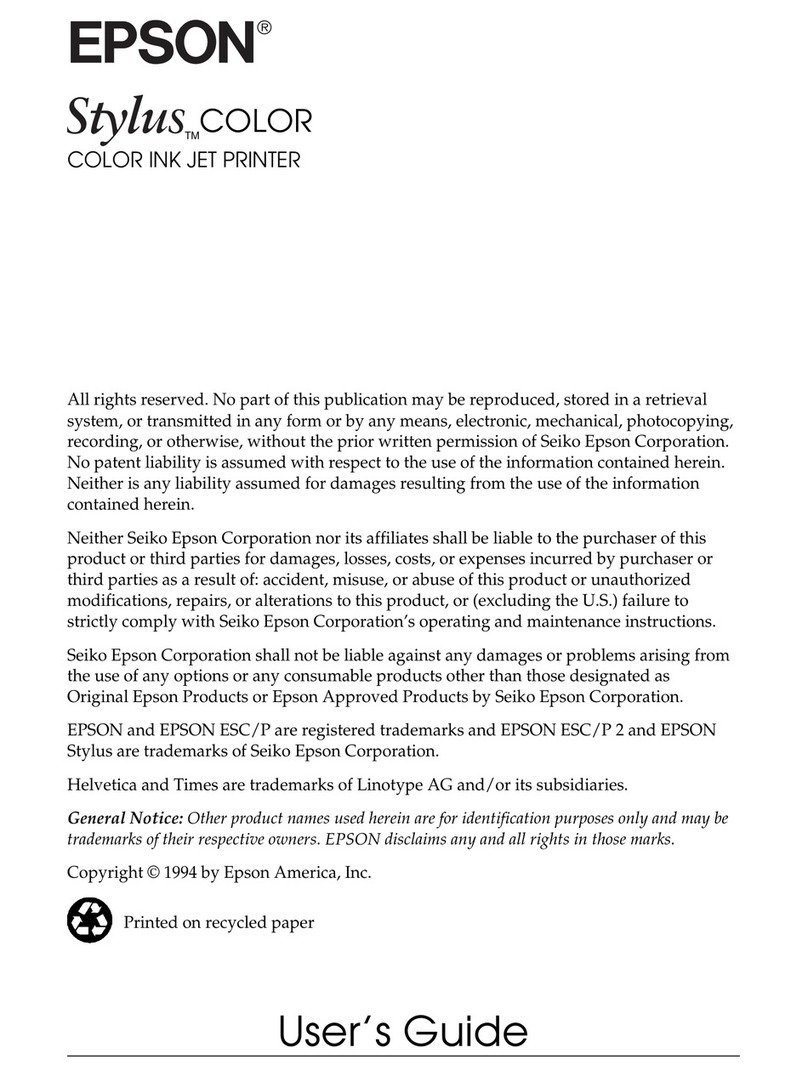 Epson Stylus 10000 Series User manual