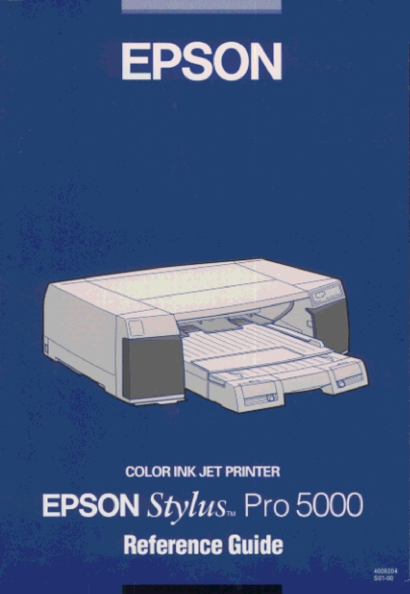 Epson Stylus Pro 5000 User manual