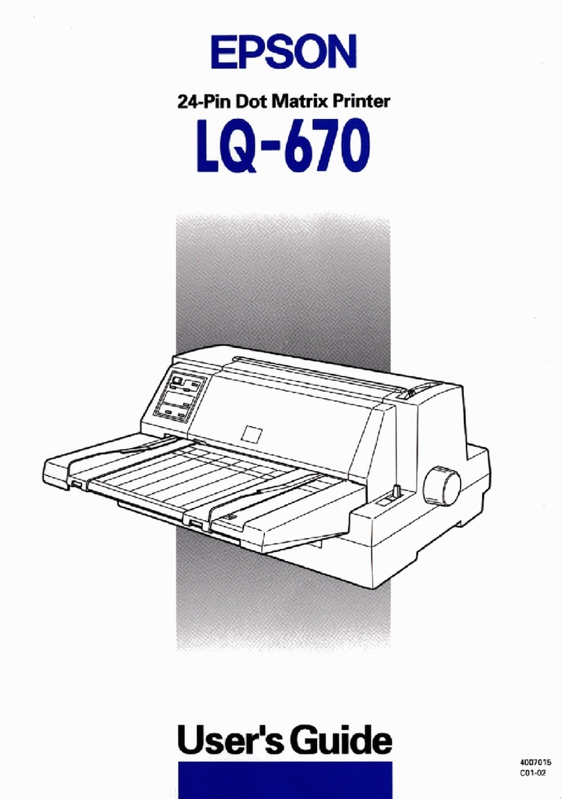Epson LQ 670 - B/W Dot-matrix Printer User manual
