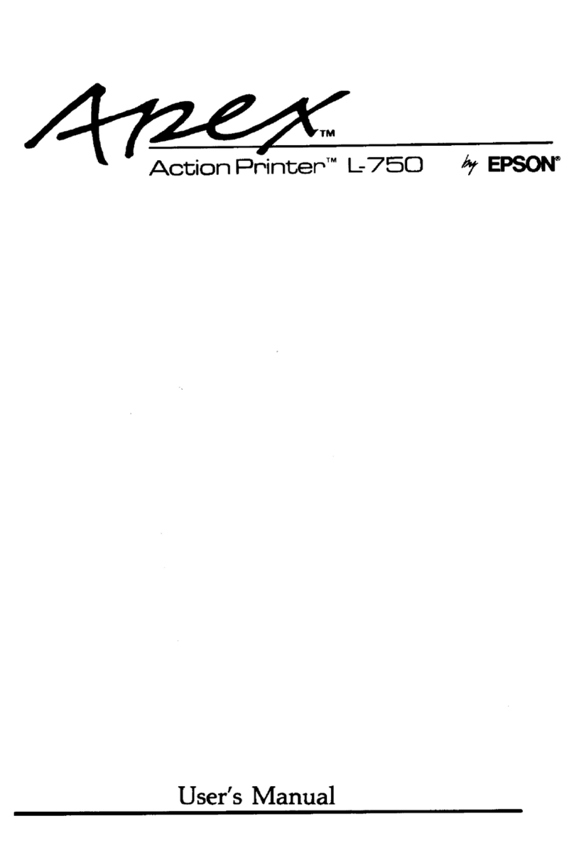 Epson ActionPrinter L-750 User manual