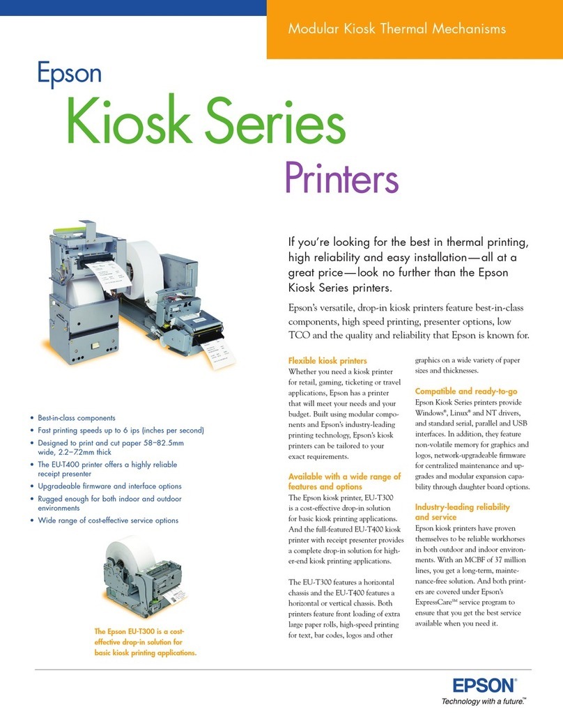 Epson kiosk EU-T300 Series User manual