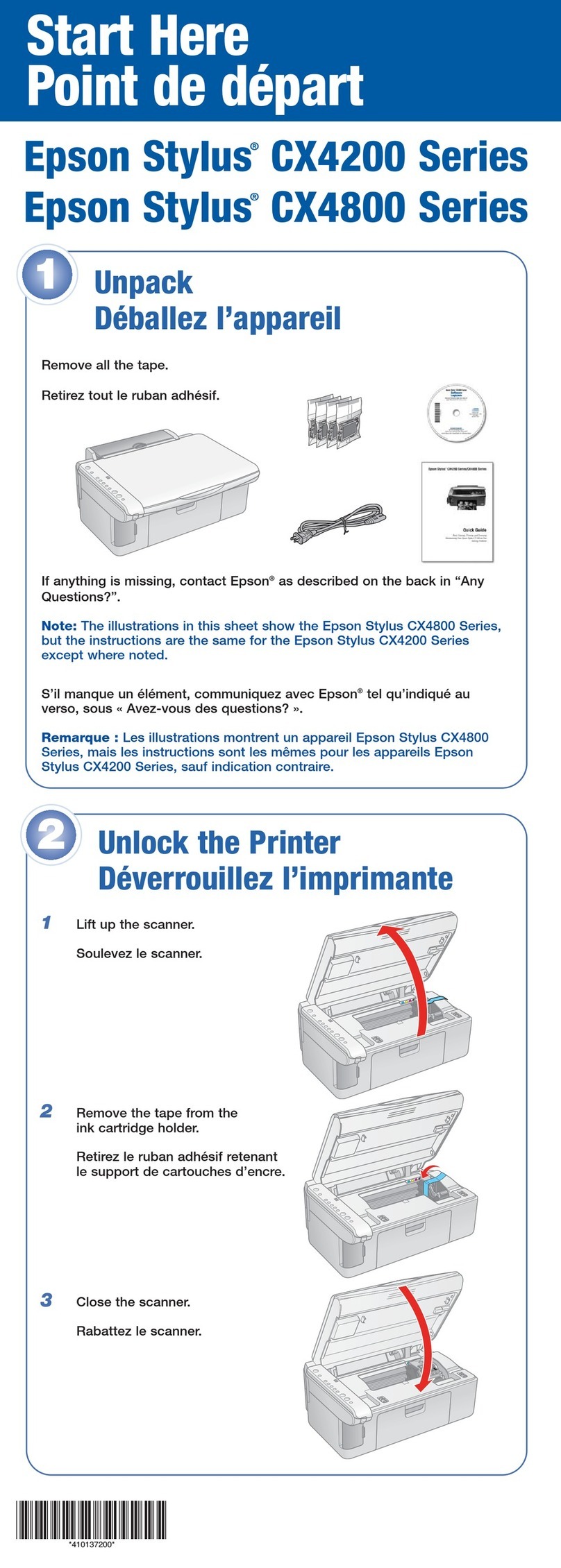 Epson CX4200 - Stylus Color Inkjet Instruction Manual