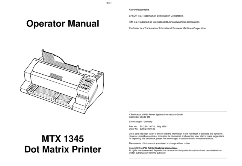 Epson MTX 1345 User manual