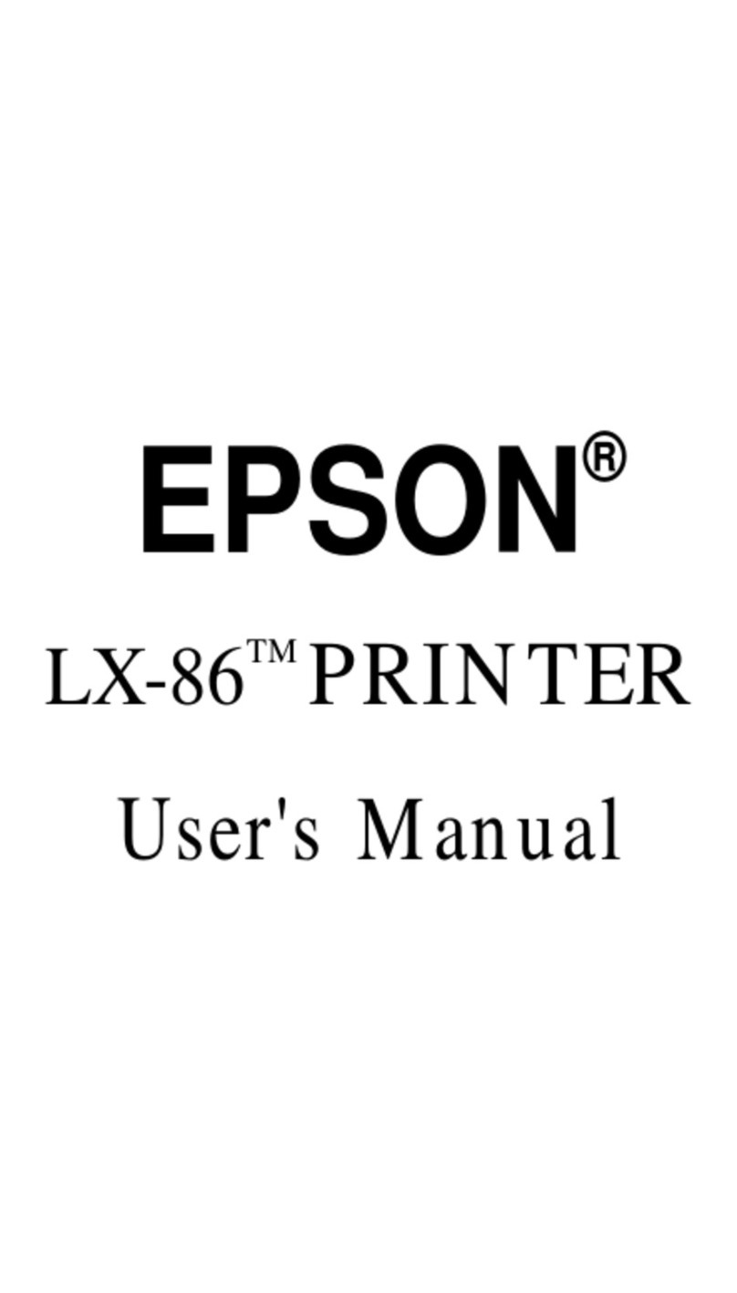 Epson LX-86TM User manual