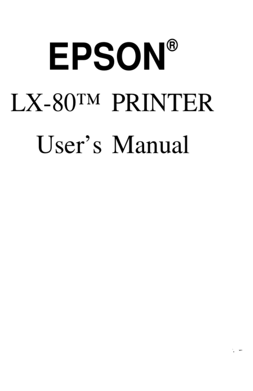 Epson LX-80 User manual