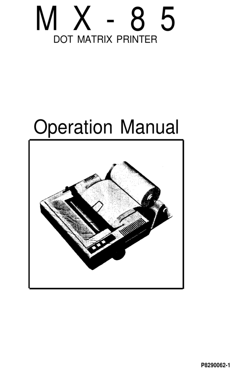 Epson M X - 8 5 User manual