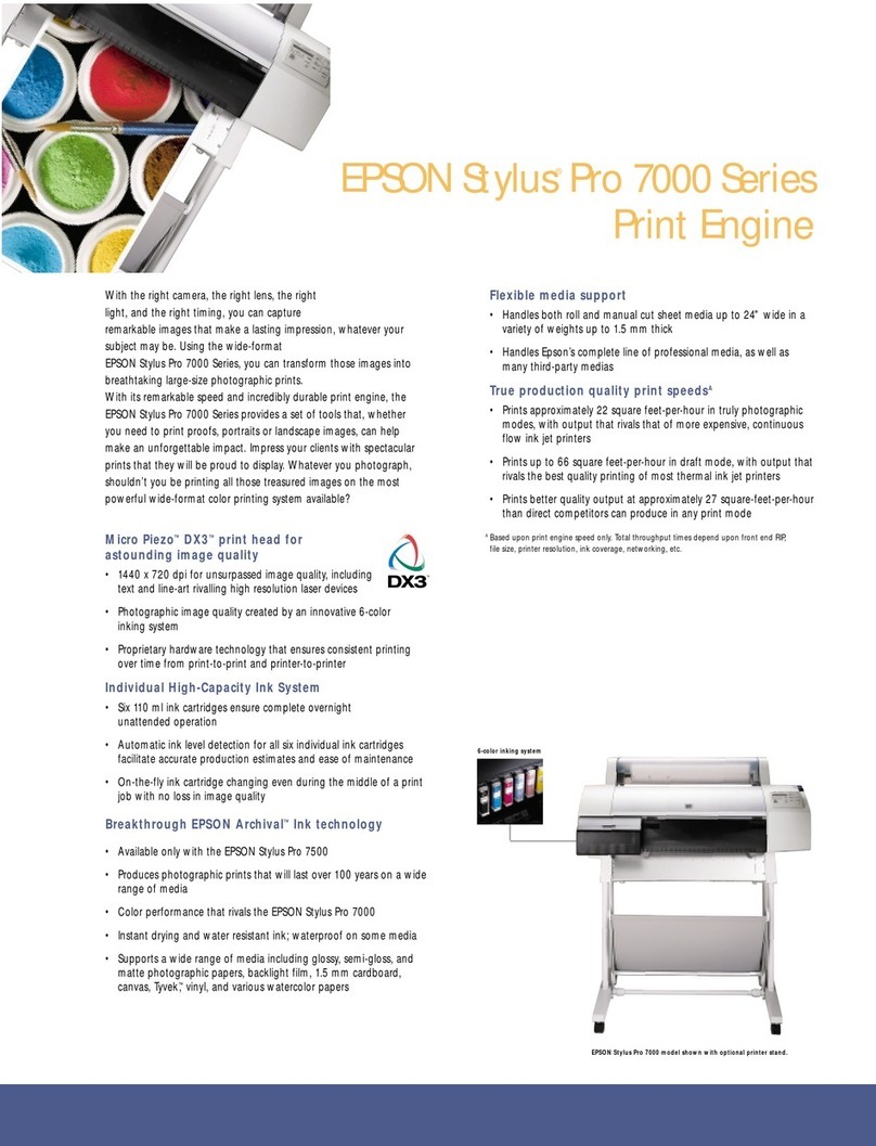 Epson Stylus Pro 7000 Series User manual