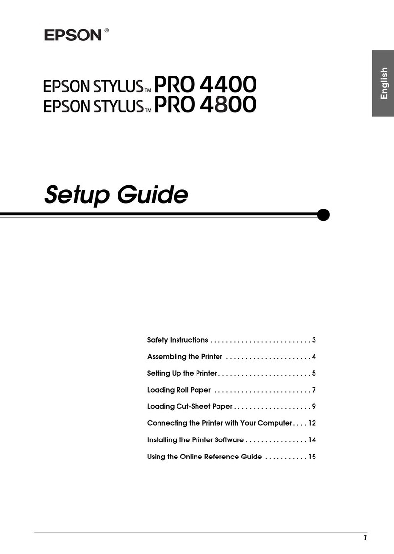 Epson Stylus Pro 4800 Portrait Edition User manual