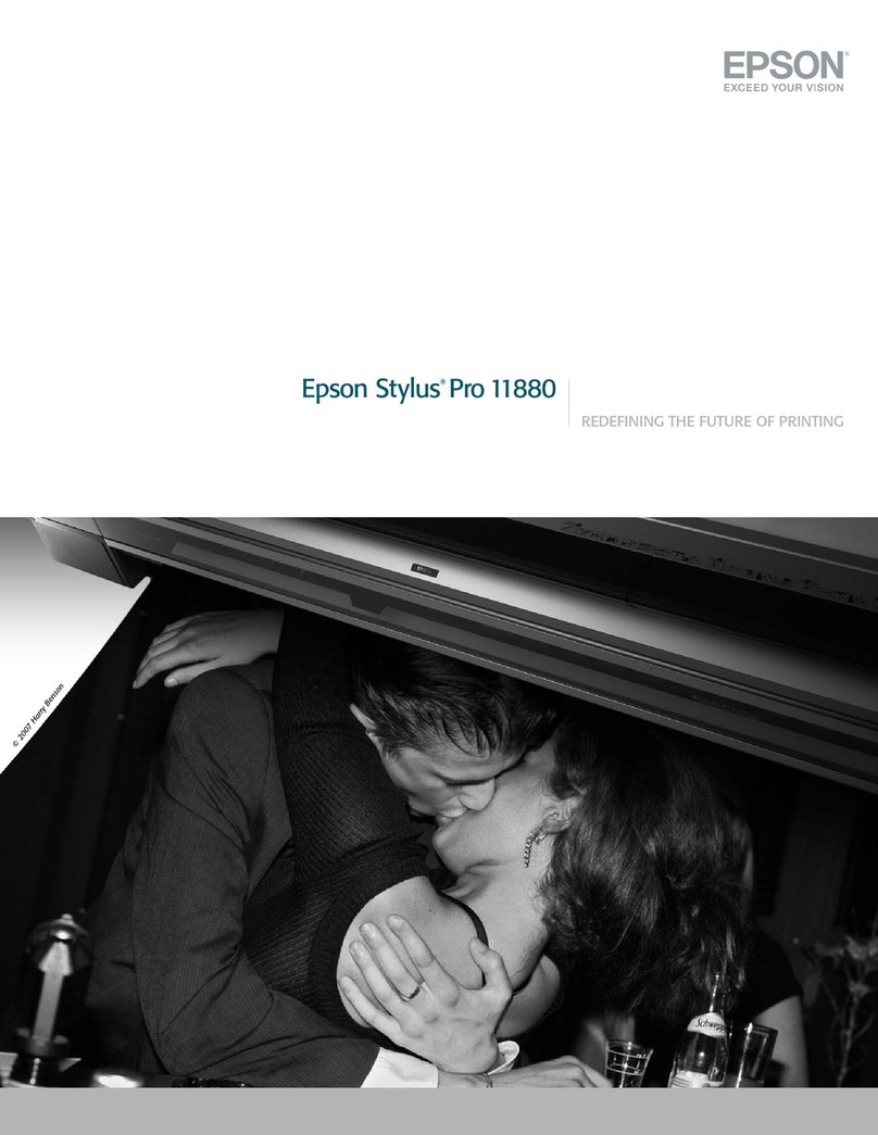 Epson 11880 - Stylus Pro Color Inkjet Printer User manual