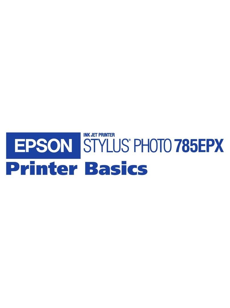 Epson 785EPX - Stylus Photo Color Inkjet Printer Installation guide
