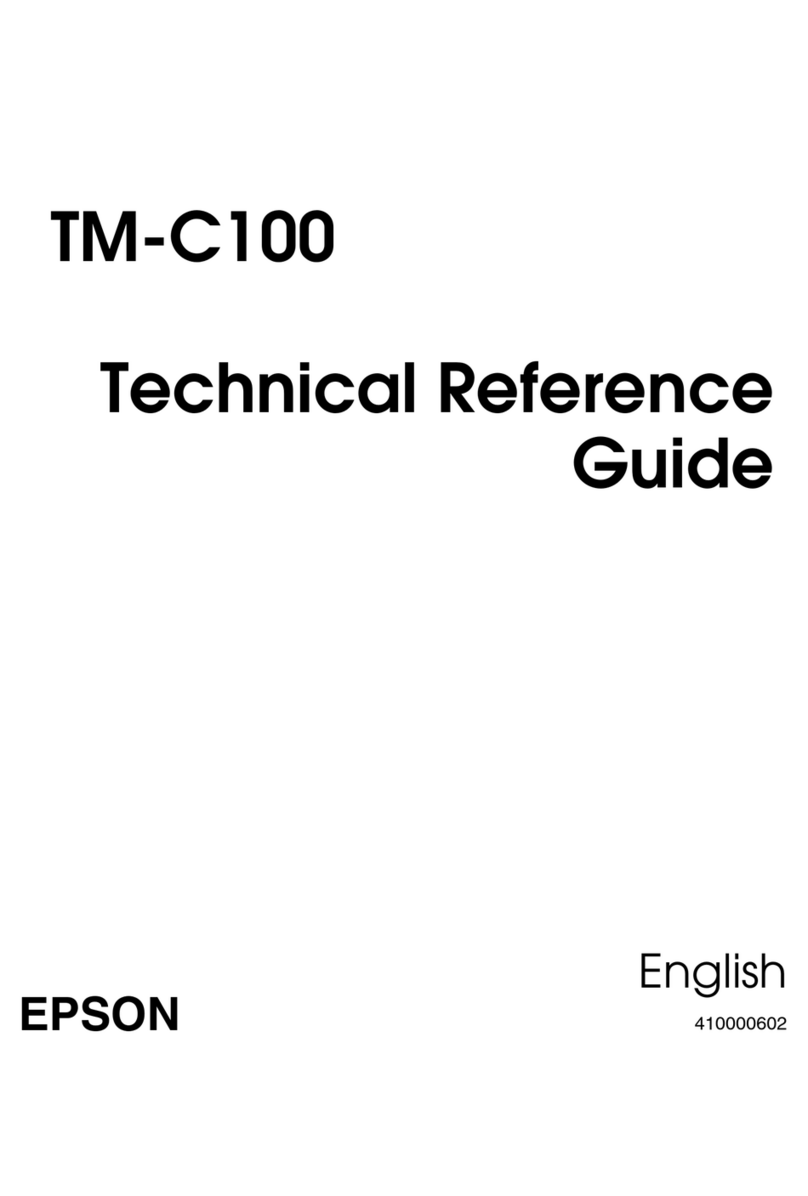 Epson TM-C100 Use and care manual