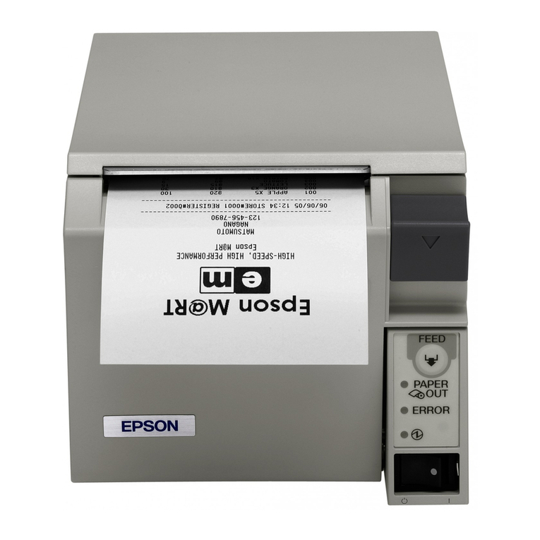 Epson TM T70 Use and care manual