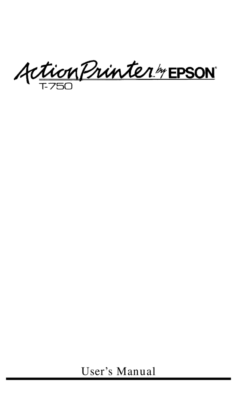 Epson T-750 User manual