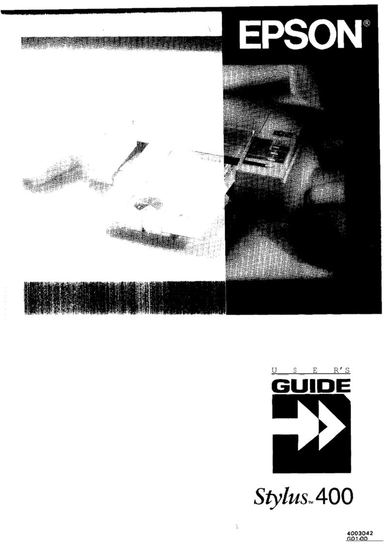 Epson STYLUS Stylus 400 User manual